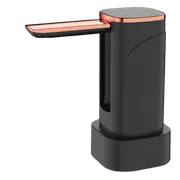 Water Bottle Pump, USB Charging Automatic Drinking Water Pump Portable Electric Water Dispenser Wat-black