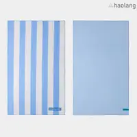 在飛比找蝦皮商城優惠-Haolang 藍條紋超吸水運動浴巾(纖維毛)/快乾浴巾