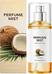 Vanilla Coconut Body Spray, Women's Hair and Body Spray Perfume, Long-lasting Fragrance, Women's Eau de Toilette, Suitable for Summer(1pcs)