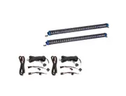 Kings 2x 30" Single Row Light Bar 9,658 Lumens - 1 Lux @ 516 m+ 2x Plug N Play Wiring Harness Kit