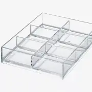 ClearCombiTray: 6-Compartment Modular Storage, W11.5xD15.4xH3cm, MX-T11