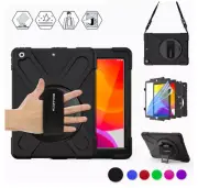 BRAECN iPad 10.2 case 2019, Heavy Duty (7th generation), Hand Strap, Swiveling S