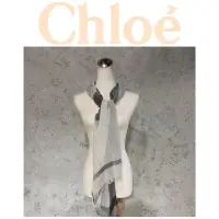 在飛比找蝦皮購物優惠-二手真品 Chloe 克蘿伊 圍巾 薄款 日本製 B522