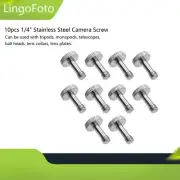 10X 1/4" Stainless Steel Camera Screw for Camera Tripod Ball Head Quick Release