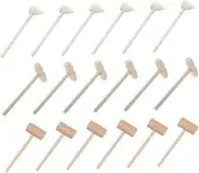 Sosoport 24Pcs Wooden Hammers Mallets for DIY Crafts Seafood Parties Home Decoration Educational