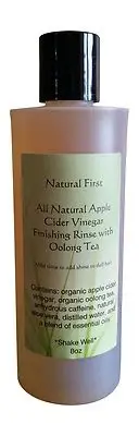 Natural First Organic Apple Cider Finishing Rinse w/ Oolong Tea - Adds Shine