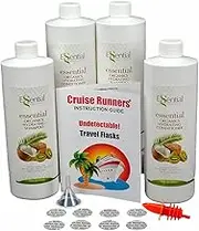 CRUISE RUNNERS Fake Shampoo & Conditioner by ® Hidden Liquor Alcohol Flasks for Booze Cruise | Enjoy Rum Runners 4 Bottles