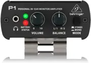 Behringer POWERPLAY P1 P1 Behringer Powerplay P1 In-Ear Monitor Amplifier, Bl...