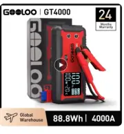 GOOLOO 12V Car Jump Starter 4000A Car Battery Starter 24000mAh Portable Power Ba