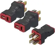 uxcell 3pcs RC LiPo Battery Converter T-Plug Parallel Connector Battery Adapter for RC, RC LiPo Battery