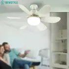Large Ceiling Fan with E27 Socket 40W LED Light Dimmable + Remote Control