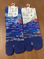 DAISO JAPAN Mount Fuji scenery Tabi Socks Set of 2 from Japan different colors