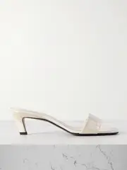 [TOTEME] TOTEME - Moire Mules - Off-white - IT36 IT 36 Off-white