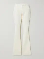 [Acne Studios] Acne Studios - Wool-blend Twill Flared Pants - White - EU 38 EU 38 White