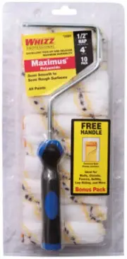 Whizz Maximus Polyamide Fabric 4 in. W X 1/2 in. S Mini Paint Roller Cover 1