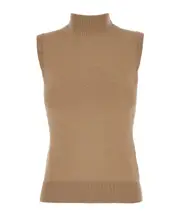 Sportmax Ardenza Roll Neck Sleeveless Vest S,L,M camel
