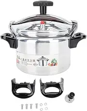 [Baxnore] Commercial Pressure Cooker, Thickened Aluminum Alloy Pressure Canner with Ceramic Coating, Explosion Proof Dual Valve System for Household Restaurant, Stovetop Compatible (9l)