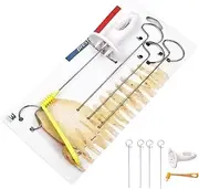 Spiral Slicer, Tower Slicer, Tornado Potato Cutter, Make Potato Slices Spiral Skewer Snacks, Cooking Gadgets Kitchen Accessories 4 Stainless Steel Stick, Carrot Cucumber Barbecue