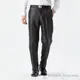 【ROBERTA 諾貝達】男裝 黑灰色西裝褲-平口修身版型-台灣製 HTD74A-87