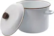 Barebones Living Stock Pot Hand-Finished Baked Stainless Trim Creating - CKW-395