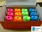 12x Faber Castell Mini Assorted Colors Single Hole Pencil Sharpener