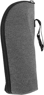 Hoement Portable Insulated Bottle Bag Thermal Water Bottle Pouch for Milk Bottle Cooler Bag Zipper Stroller/Wrist Attachment