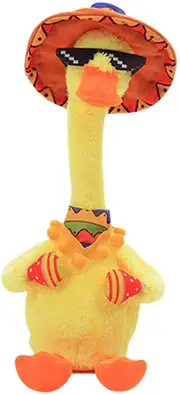 Jtgg Dancing Singing Duck Plush Interactive Toy Recording Lighting Stuffed Toys With 120 Songs B