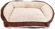 ZRL77y Winter Warm Golden Retriever Dog Bed Teddy Dog Mat Large Medium and Small Dogs Pet Dog Dog Sofa Supplies (Color : Brown)