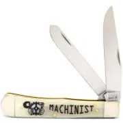 CASE XX KNIVES MACHINIST SMOOTH NATURAL BONE TRAPPER 6254 SS (1067651) POCKET KN