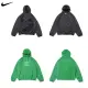 【NIKE 耐吉】Nike x Off-White 聯名款 帽T 灰黑/草綠條紋 休閒 上衣 帽踢 DV4450-010/DV4450-389