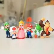 1set Super Mario Kong Figures PVC Toy model for kids birthday Collectible gifts