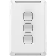 Clipsal Pro 3 Gang Switch White