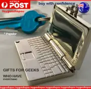 Mini Laptop Keychain Tech Computer Key ring IT Mens Geek Gifts Novelty Laptop AU