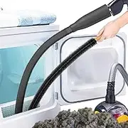 Sealegend 2 Pieces Dryer Vent Cleaner Kit Vacuum Attachment Hose with Brush, Dryer Cleaning Brush Lint Remover Hose