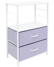 Sorbus 2 Drawer End Table