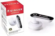 SINGER Compact Fabric Shaver and Lint Remover | Portable, Battery Operated Device with 3 Stainless Steel Blades & Detachable Lint Catcher