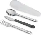 Joseph Joseph GoEat Stainless Steel Reusable Travel Cutlery Set Anthracite