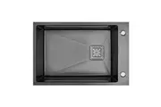 HIGOLD Single Bowl Workstation Kitchen Sink - Slide Lip - Nano Coated Stainless Steel - Anti-Scratch - 680mm - PVD Gunmetal
