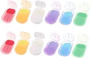 Kisangel Portable Soap Paper Travel Soap Sheets Paper Sheets Outdoor Camping Accessories Hand Washing