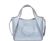 Sold Out Color! STELLA MCCARTNEY Alter Napa Logo Crossbody Bag Cameo Blue