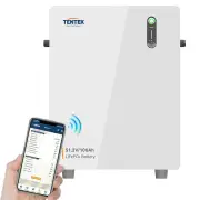 [EU Direct] LANPWR TENTEK 5.12KWh 51.2V 100Ah LiFePO4 Wall-mounted Solar Battery House Large Battery 48volt Leisure Sola
