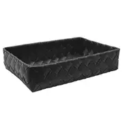 Icon Chef Flat Weave Rectangular Tray Black - Large