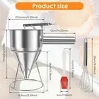 Pancake Batter Dispenser Stainless Steel Funnel Cake Dispenser♚