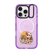 iPhone 16 Pro Impact Ring Stand Case MagSafe Compatible Honesty Before Glory Sunflower Cat