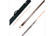 Dyed Maple Pool Snooker Billiard Cue Stick Grey 9.5mm Tip + Black Cue Case