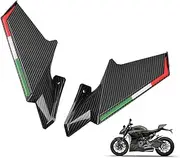 Motorcycle Fairing Winglets - Fairing Winglets Side Wings,Side Wind Wing Spoiler Fairing Side Fairings, Motorcycle Wing Set Replacement Lightweight for Daily Use