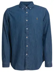 [Polo Ralph Lauren] Polo Ralph Lauren-Custom Fit Denim Shirt Shirts Light Blue-Uomo XL