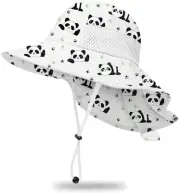 Toddler Baby Sun Hat Kids Summer UPF 50+ for Boys Girls 2-7 Years 1pc-panda
