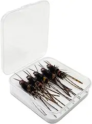 5 Fly Fishing Lures with Hooks and Storage Case for Outdoor Enthusiasts