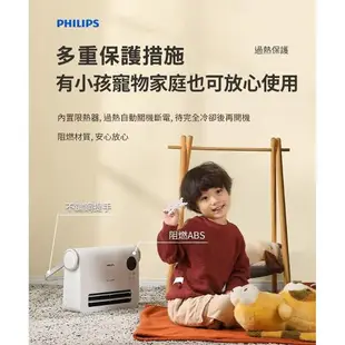 【組合好禮四座延長線1.8M】PHILIPS 飛利浦壁掛暖風機(遙控)電暖器 壁掛浴室IPX2 安全兒童鎖 電暖扇 電暖爐 電熱扇AHR3124FX